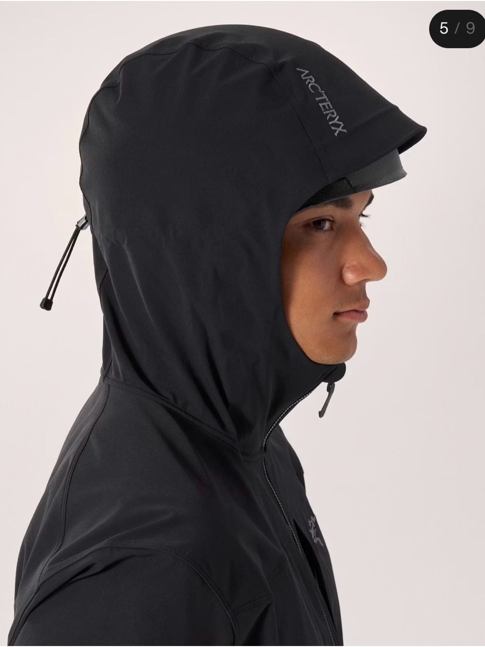 Arc'teryx Men's Black Hooded Softshell Gamma Jacket - Picture 3 of 7